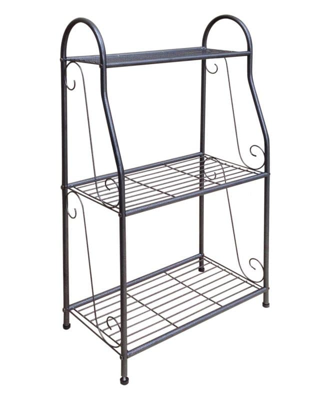 Plant Stand 3 Shelf - Hammertone Finish