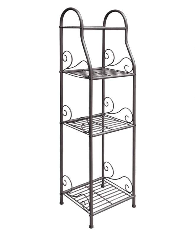 Plant Stand 4 Shelf Narrow - Hammertone Finish