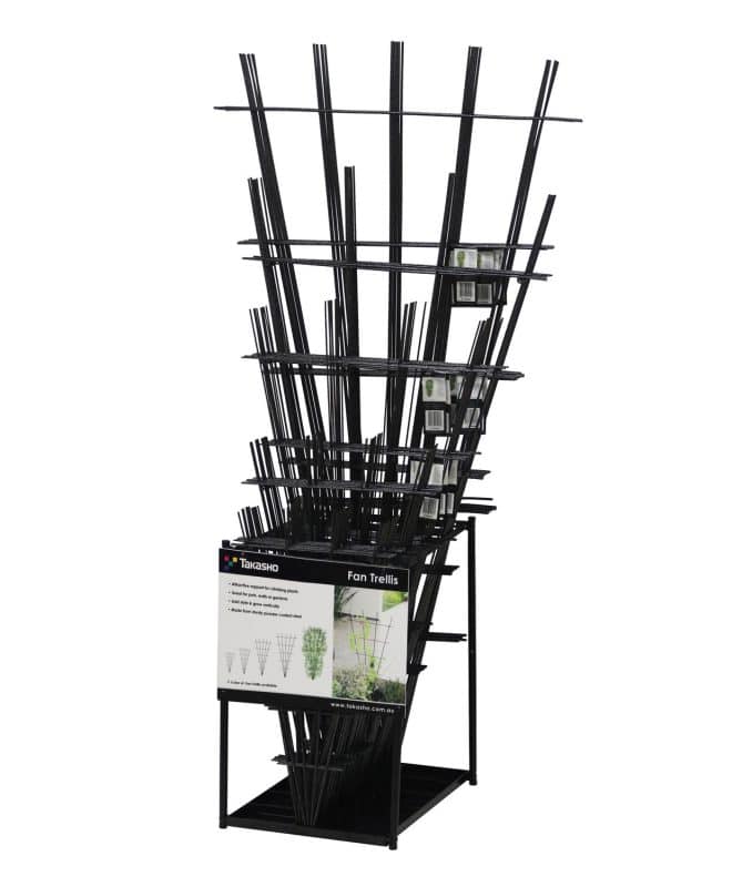 display unit  - fan trellis - black