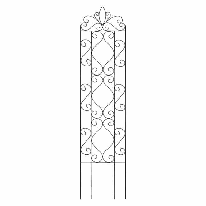 Trellis - Scroll - small - black