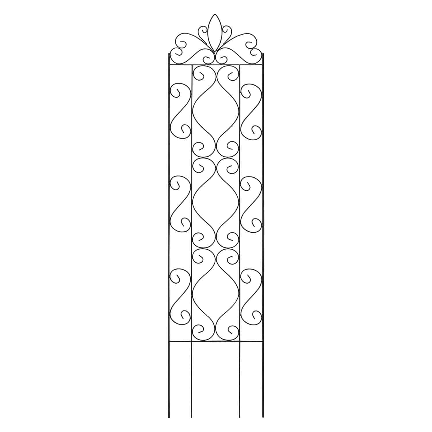 Trellis – Scroll – small – black – Takasho Australia