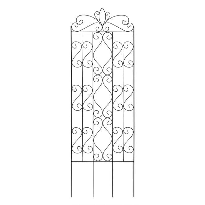 Trellis - Scroll - medium - black