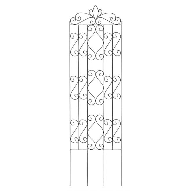 Trellis - Scroll - large - black