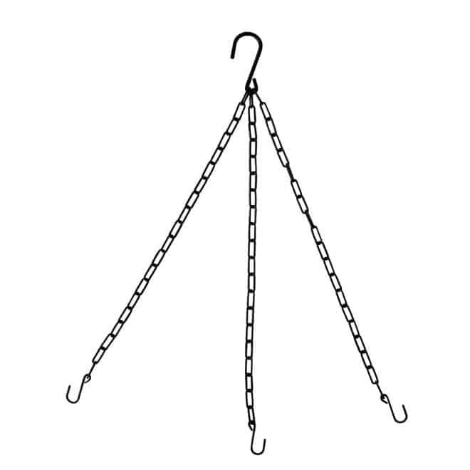 Hanging Basket Chain - 3 Strands - HD -Black