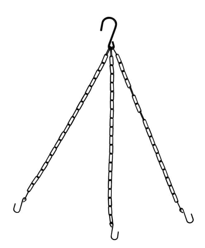Hanging Basket Chain - 3 Strands - HD -Black