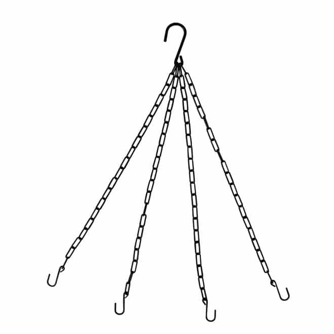 Hanging Basket Chain - 4 Strands - HD -Black