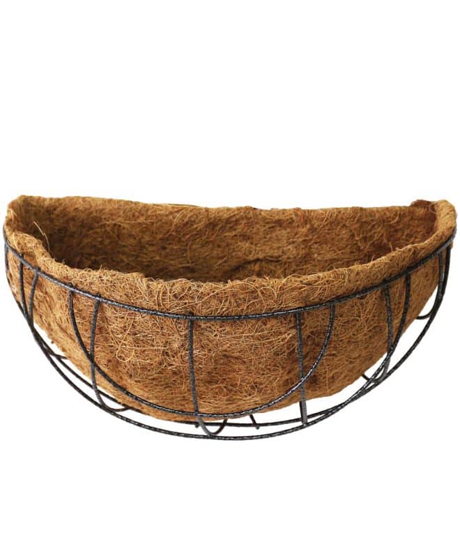 Wall Basket with Liner 40cm - Hammertone