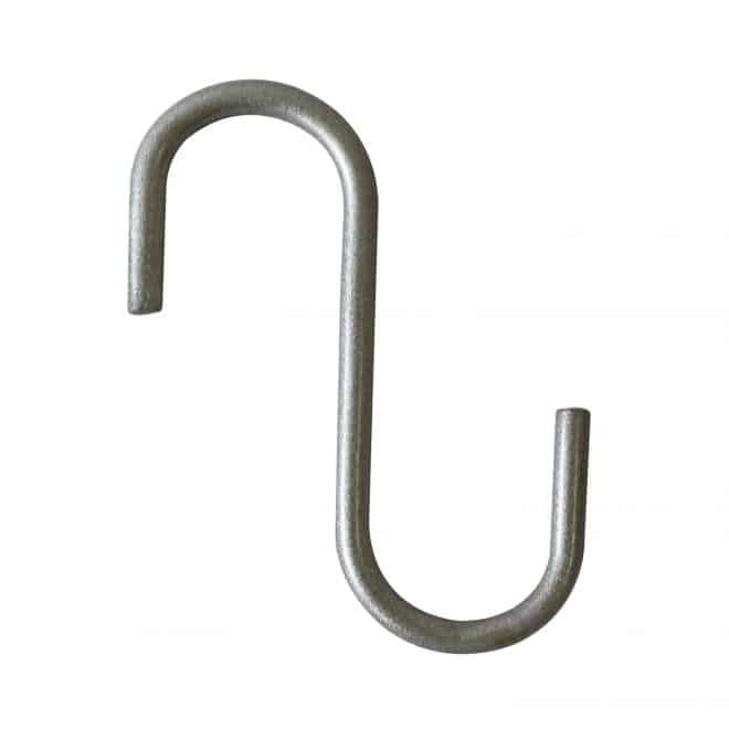 Wire S Hook 8cm - Silver