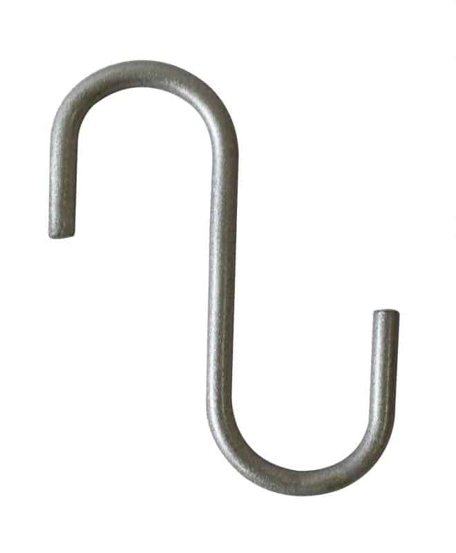 Wire S Hook 8cm - Silver