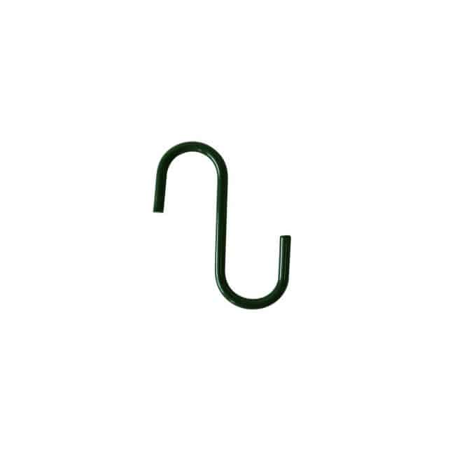 Wire S Hook 8cm - Green