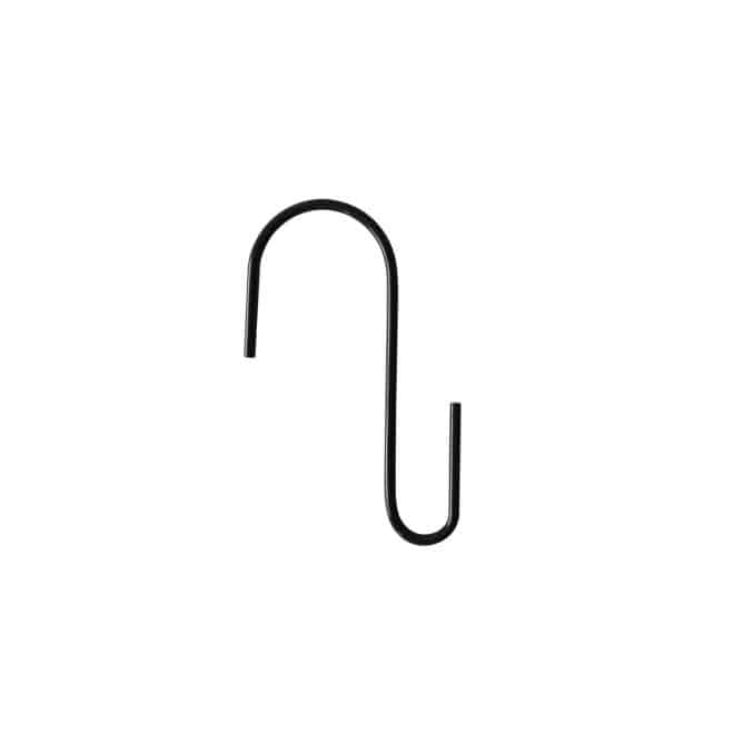 Wire S Hook 15cm - Black