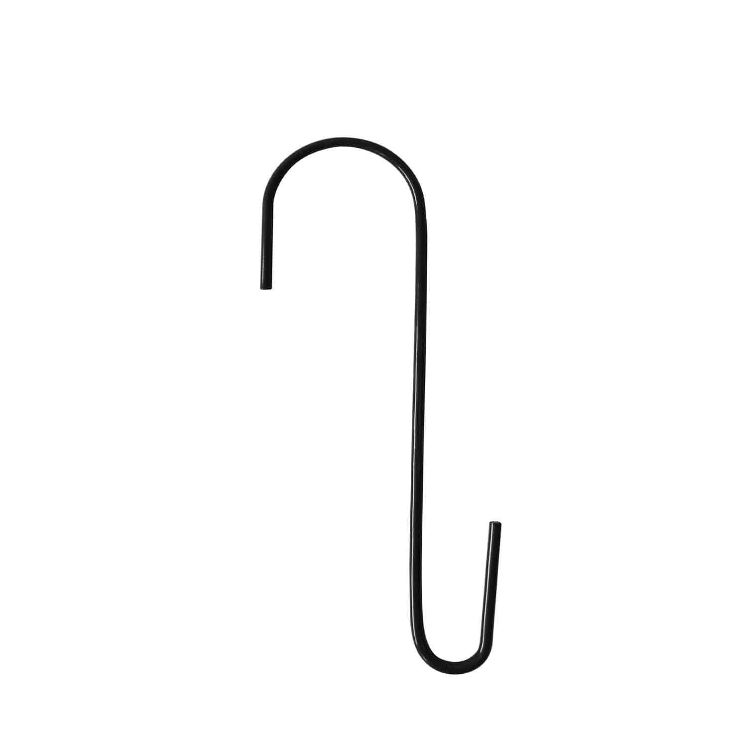 Wire S Hook 23cm - Black