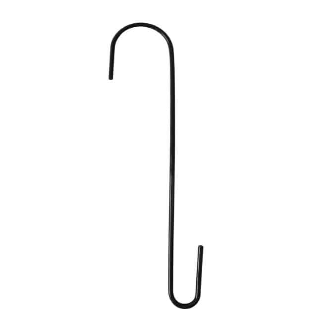 Wire S Hook 30cm - Black
