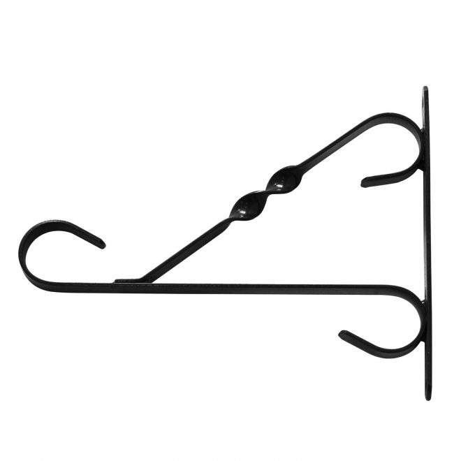 Wall Bracket Scrolled 33cm - Black