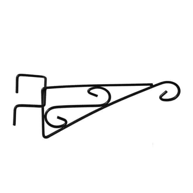 Fence Bracket Scrolled 28cm - Black