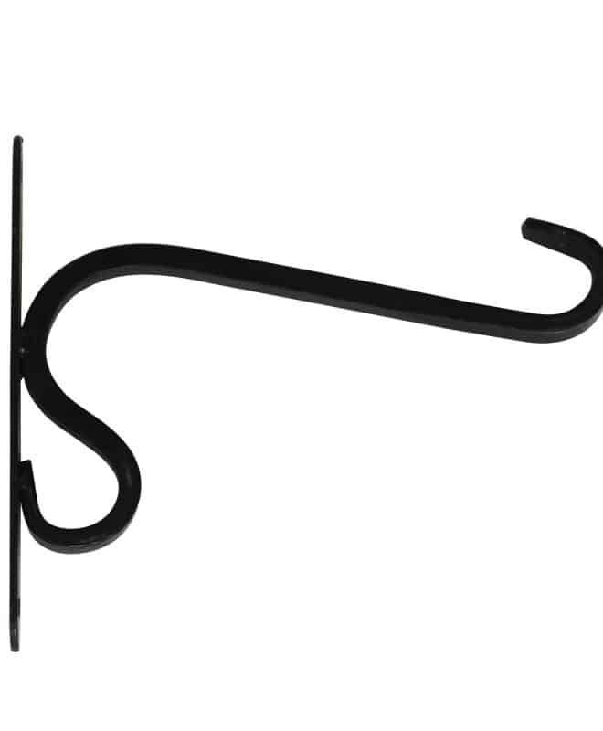 Blacksmith Square Wall Bracket 25cm - Black