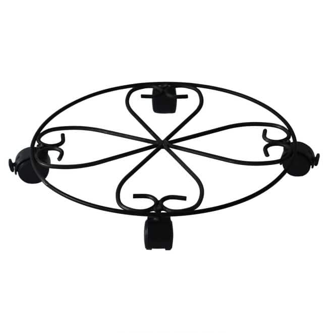 Plant Caddy Heavy Duty 50cm - 4 casters - Black