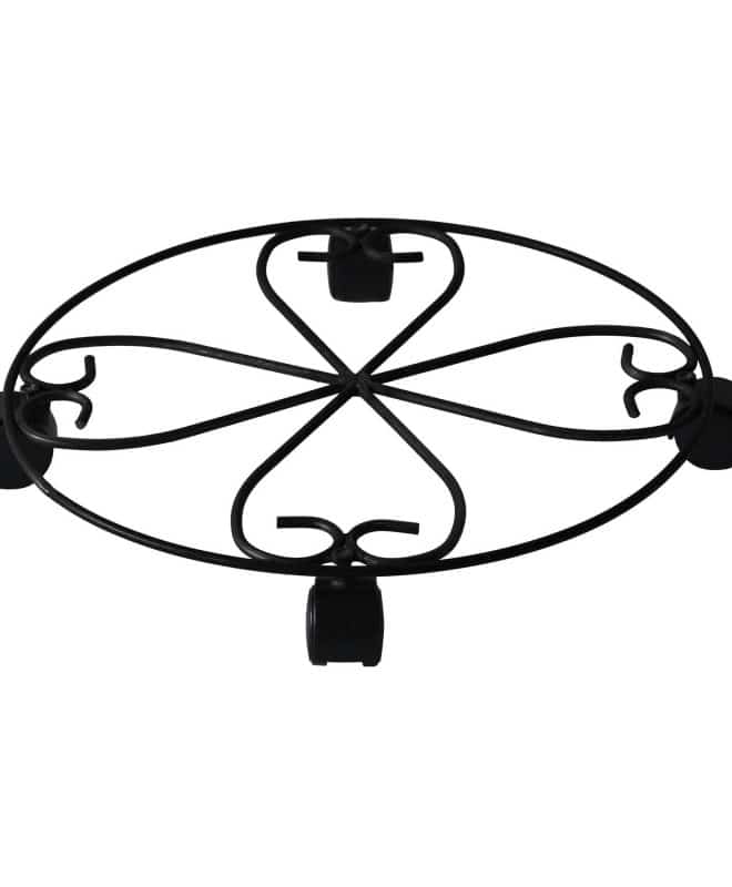 Plant Caddy Heavy Duty 50cm - 4 casters - Black