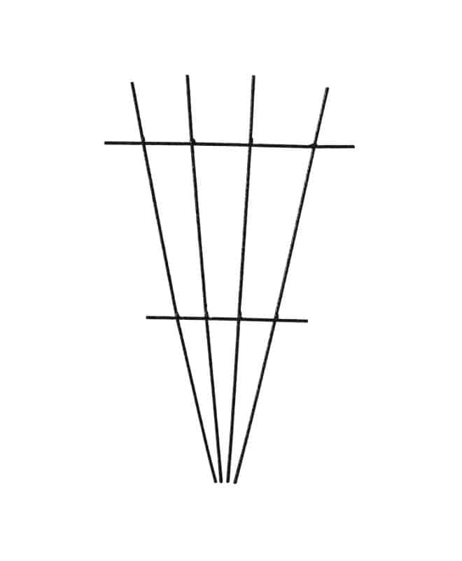 Fan Trellis 30cm - hammertone