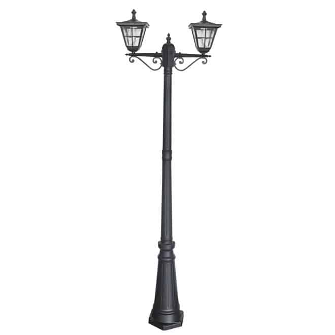 Solar Post Light - double