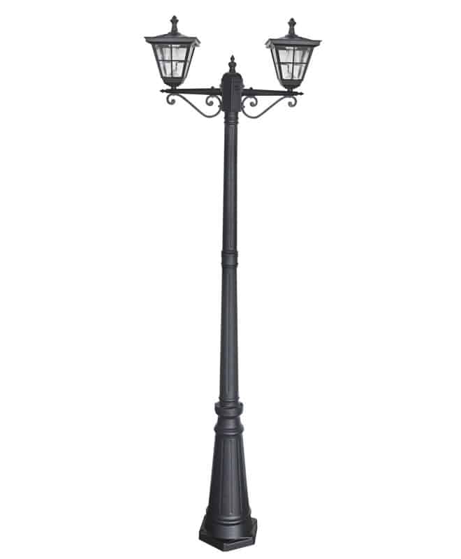 Solar Post Light - double