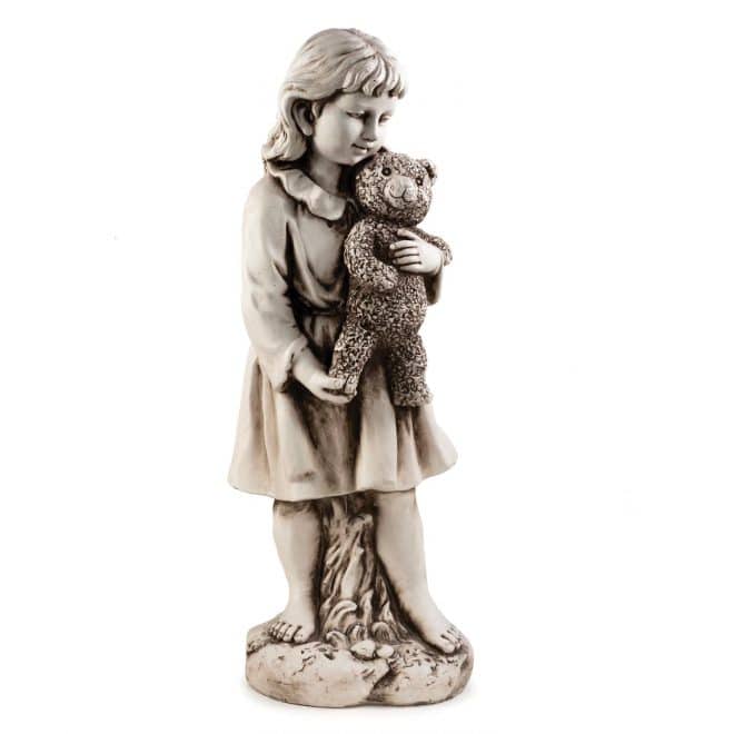 Girl with Teddy Bear - Large