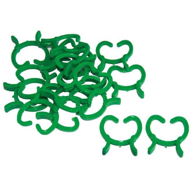 Plant Tie Clips  25mm - Green Pk20