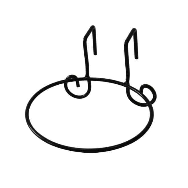Wire Balcony Pot Ring 20cm - Black