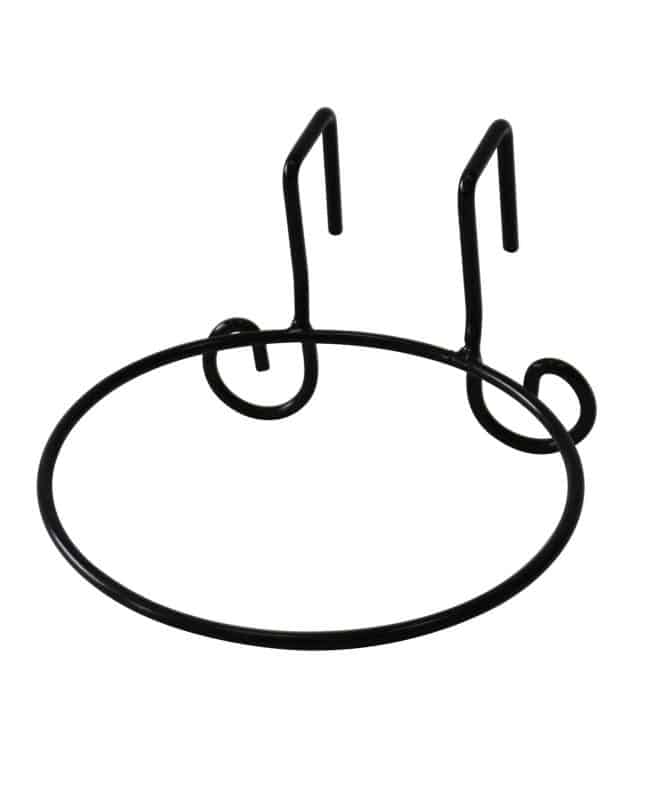 Wire Balcony Pot Ring 20cm - Black