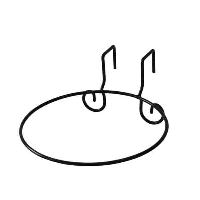 Wire Balcony Pot Ring 25cm - Black