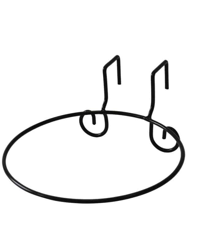 Wire Balcony Pot Ring 25cm - Black