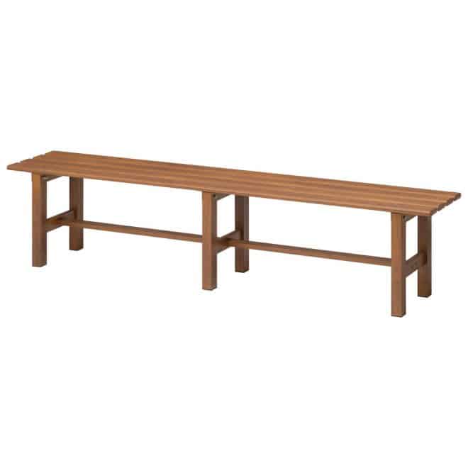 Bench Seat 150cm - Aluminium - Brown
