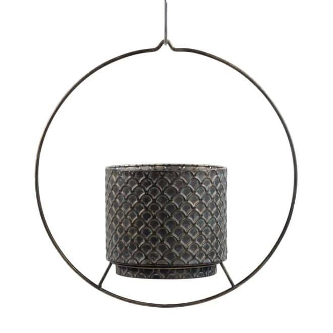 Vogue Hanging Planter - Aged Bronze Finish