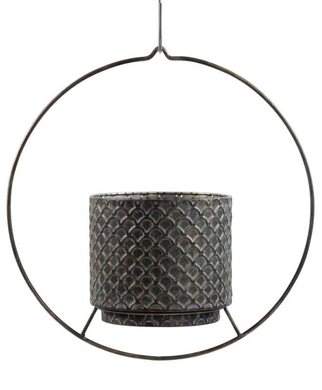Vogue Hanging Planter - Aged Bronze Finish