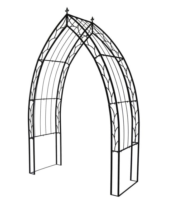 Garden Arch - Cathedral - Black