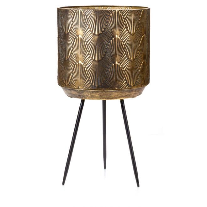 Organiks Planter on Legs 47.5 - Antique Bronze Finish