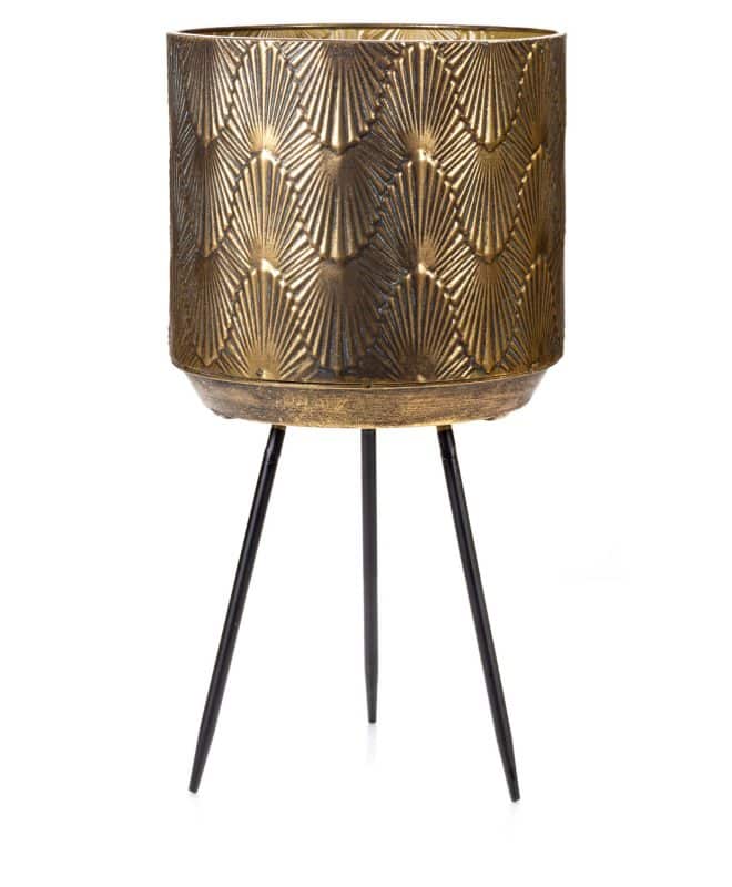Organiks Planter on Legs 47.5 - Antique Bronze Finish