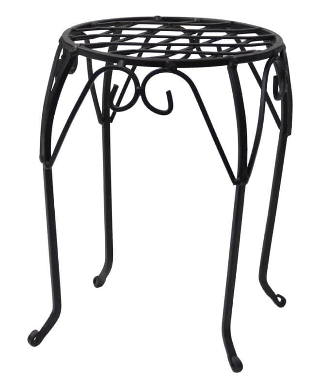 Plant Stool Roma Round - Black