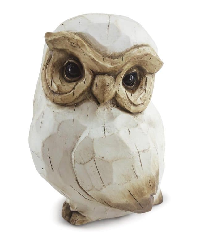 Owl Standing Medium - Cream