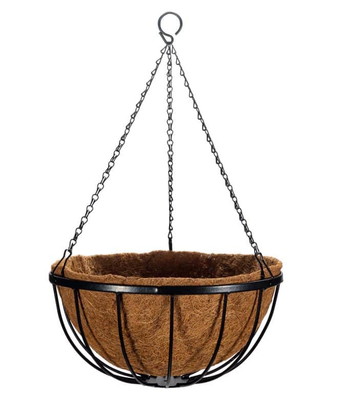 Hanging Basket Cathedral 40.5cm - Black