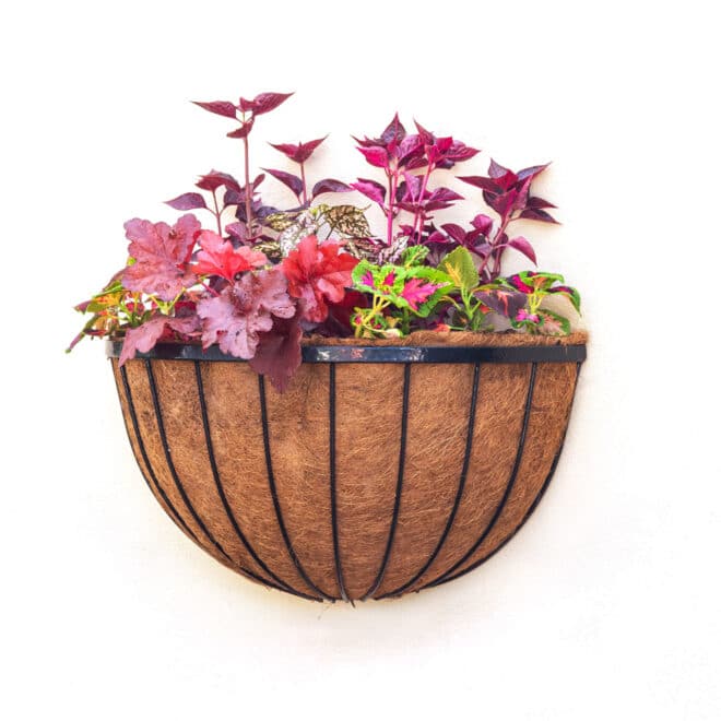 Wall Basket Cathedral 61cm - Black