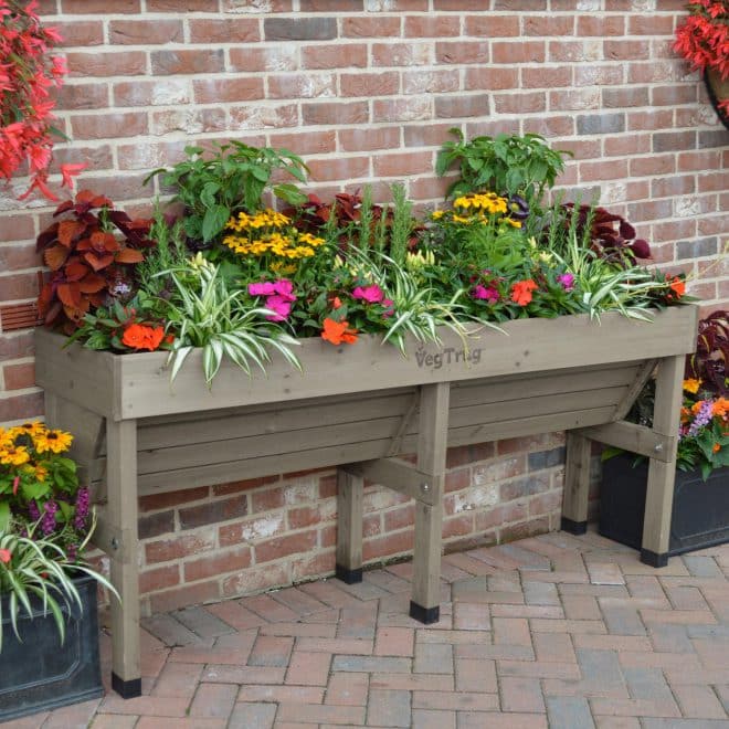 VegTrug Wallhugger - Medium 1.8m - Grey Wash - FSC100% - Image 2
