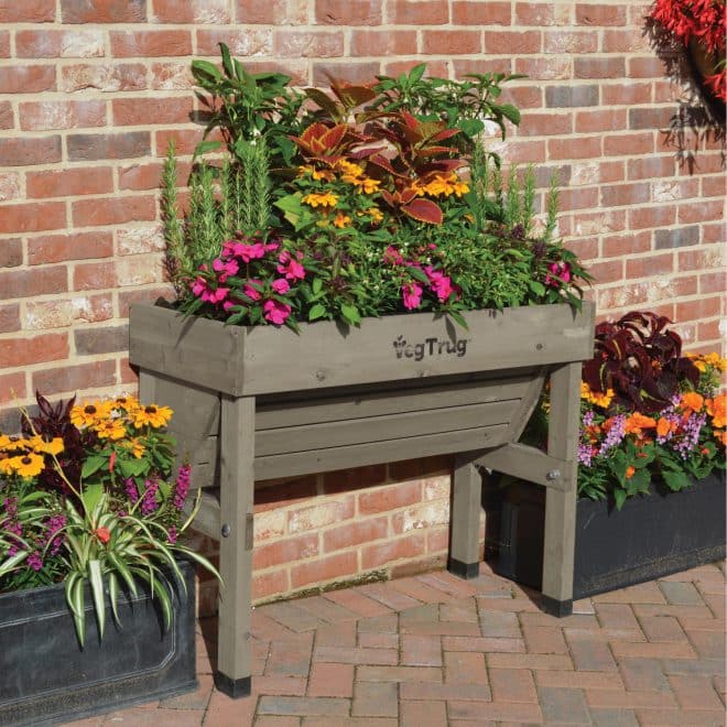 VegTrug Wallhugger - Small 1m - Grey Wash - FSC100% - Image 2