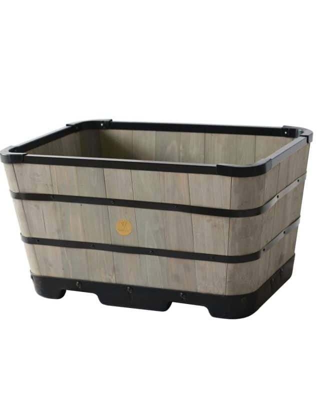Wooden Planter Trough - 60cm - Grey Wash - FSC 100℅