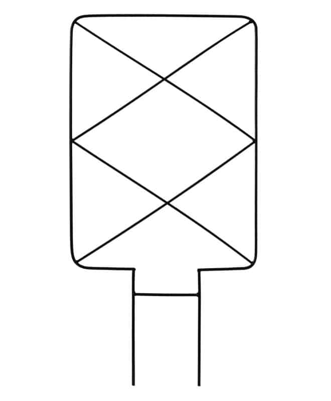 VegTrellis Panel 80cm Black