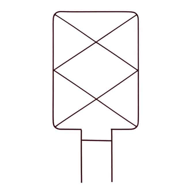 VegTrellis Panel 80cm Red Wine