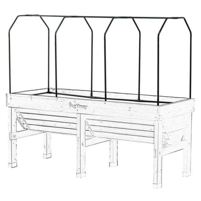 Medium Greenhouse Frame only - Tall 90cm version - Image 2