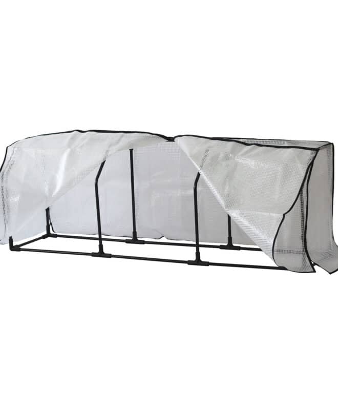 Wall Hugger 1.8m Greenhouse Frame and PE Cover Medium