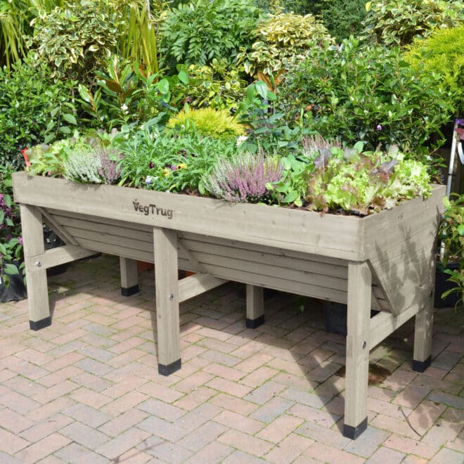 VegTrug Classic - Medium 1.8m - Grey Wash - FSC 100℅ - Image 2