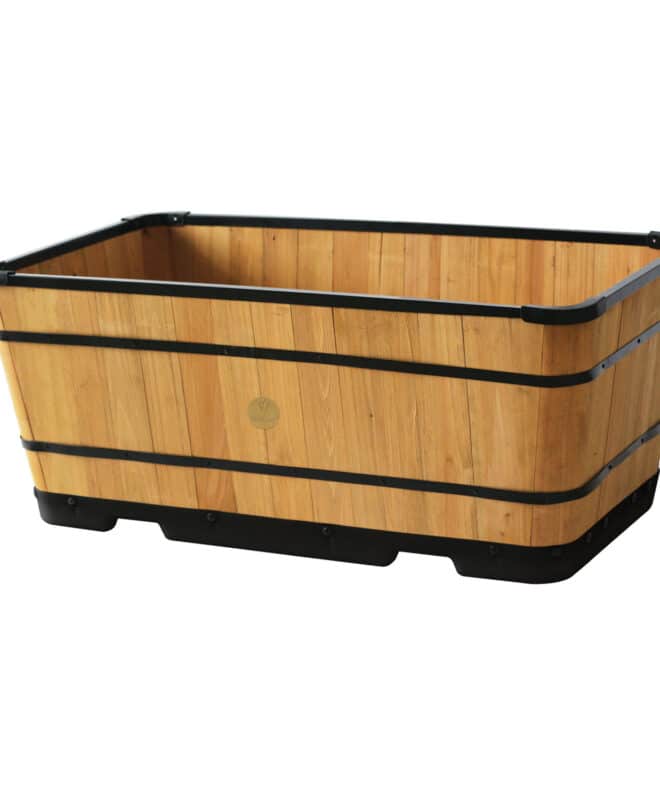 Wooden Planter Trough - 90cm - Natural - FSC 100℅